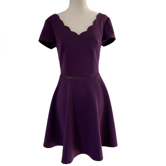 strapless open back dress Nyra Purple Mermaid Dress w/ Wrapped Bodice
